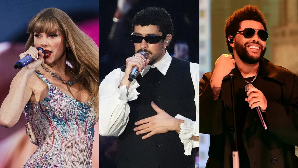Taylor Swift, Bad Bunny, The Weeknd Top Spotify’s All-Time Chart Lists